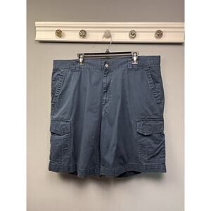 Columbia Cargo‎ Shorts Mens 42 Blue Cotton Casual Outdoors Pockets